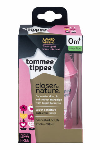 Tommee Tippee HK PP Tinted Deco Bottle 260ml Pink