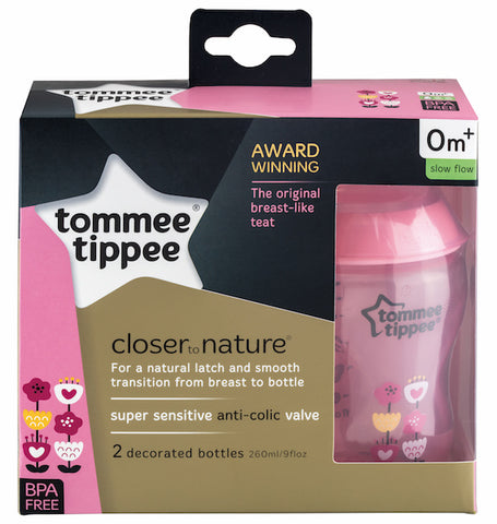Tommee Tippee HK PP Tinted Deco 260 ml Pink Twin