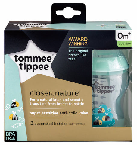 Tommee Tippee HK PP Tinted Deco 260 ml Green Twin Pack
