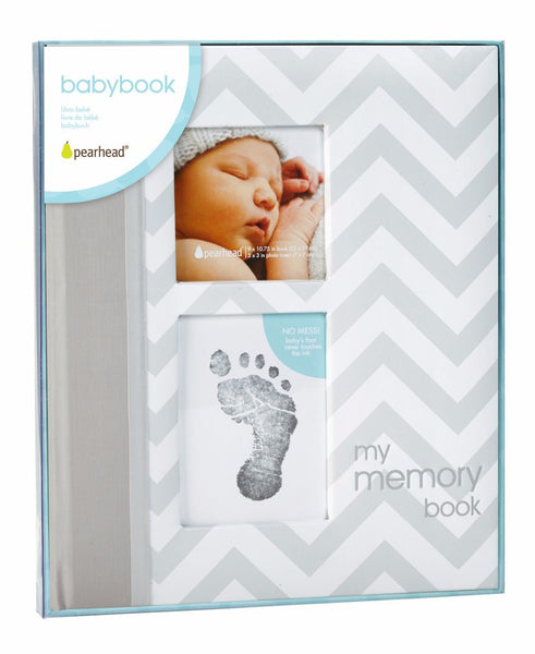 Pearhead HK Sale Chevron Baby Book Grey - BabyPark HK - 3
